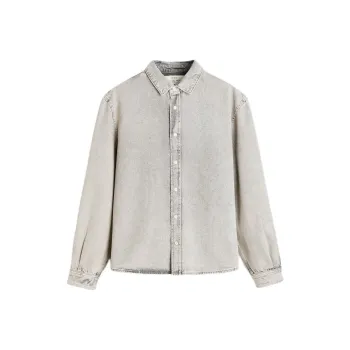 ZARA Denim Jacket Men's Light Gray