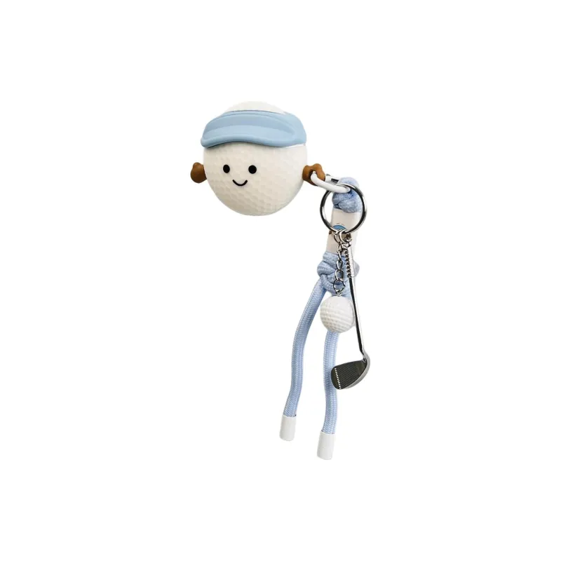 Sopi Compatibility With Apple AirPods 4/2/3/AirPods Pro/Pro 2 Silicone Golf Ball Character Lanyard Headphone Cases-2