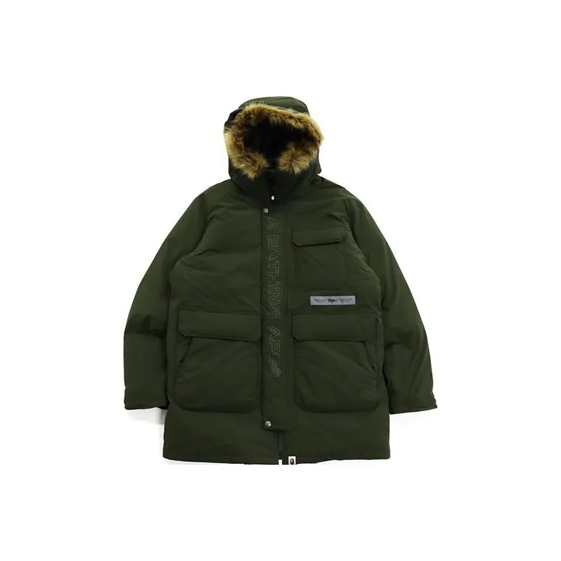 Bape Loose Fit Long Down Coat-1
