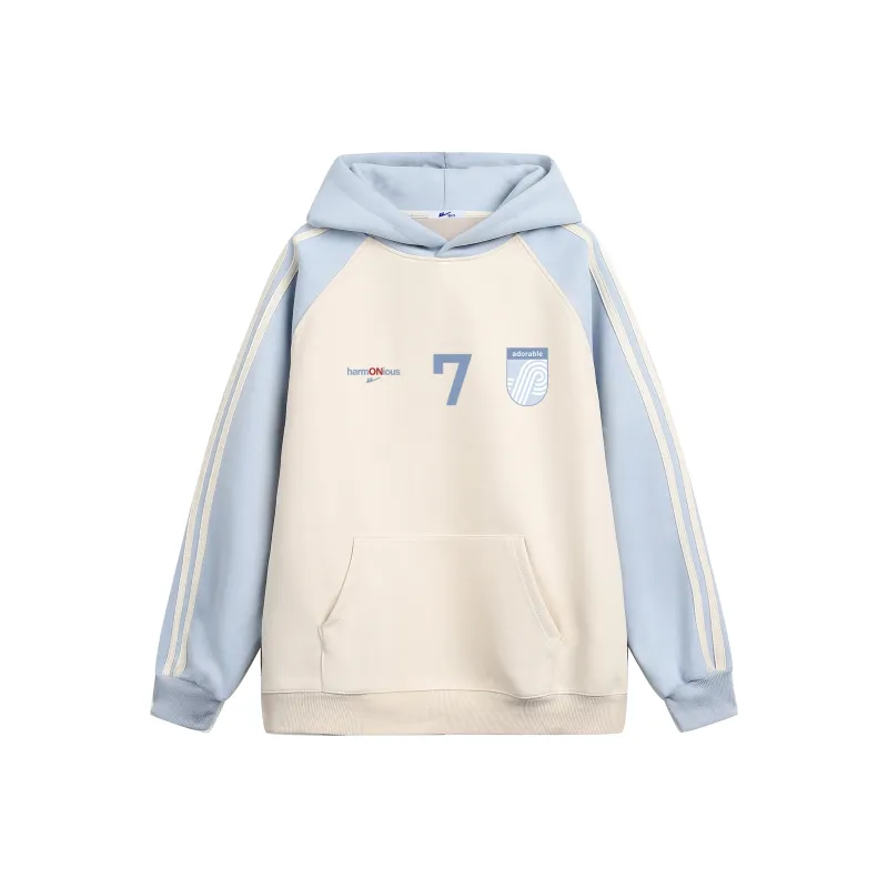 Warrior Sweatshirt Unisex Navy Blue & Yellow Color Block-4
