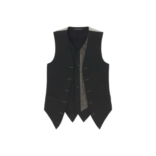 Yohji Yamamoto Pour Homme 블랙 남성 조끼
