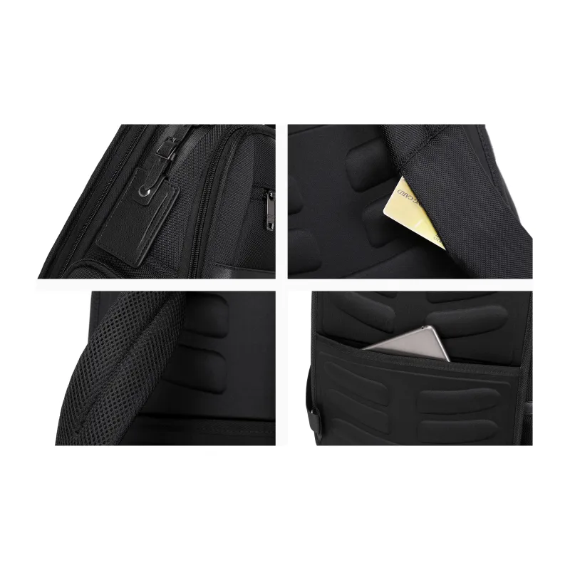 Jeep Microfiber Backpack Laptop Bag Regular Men's Black-6