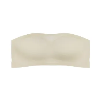 GORRENNO Strapless Bra Women's Milk White