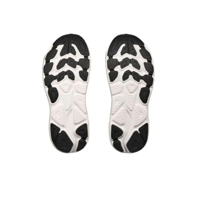 HOKA ONE ONE Anti Slip Wear Resistant Low Top Casual Running Shoes Men's Black White-5