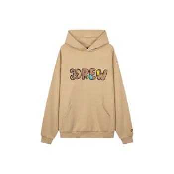 Drew House SS25 Theodore Font Hoodie theodore Sweatshirt Unisex Khaki