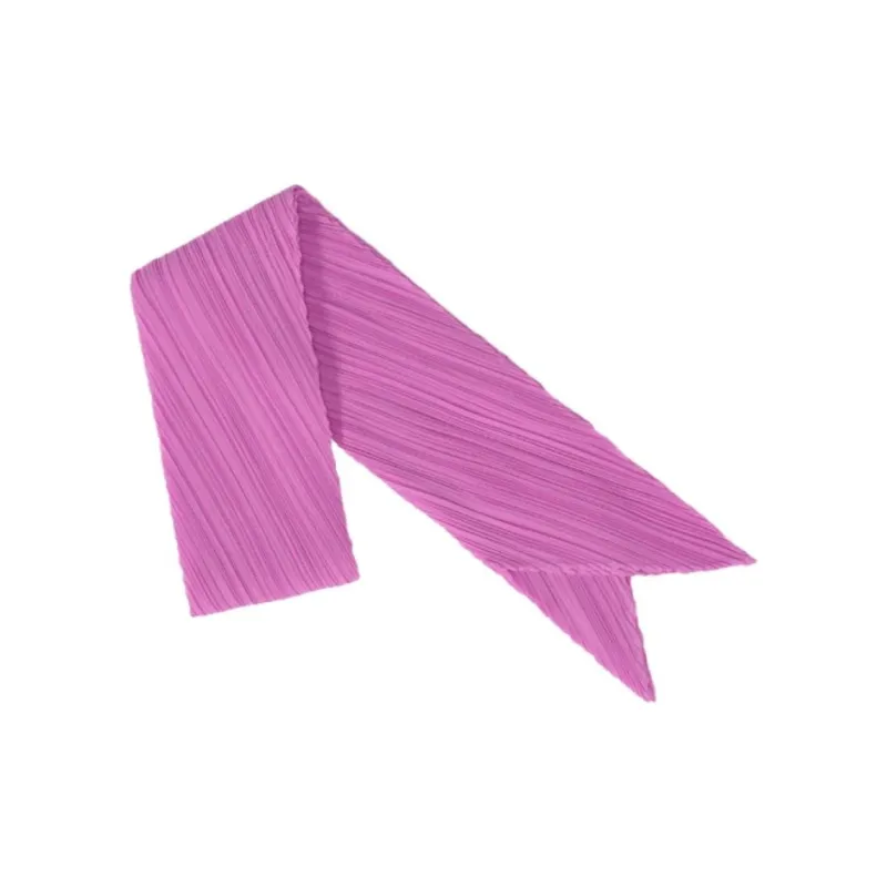 PLEATS PLEASE ISSEY MIYAKE Polyester Knit Scarves Unisex Purple-2