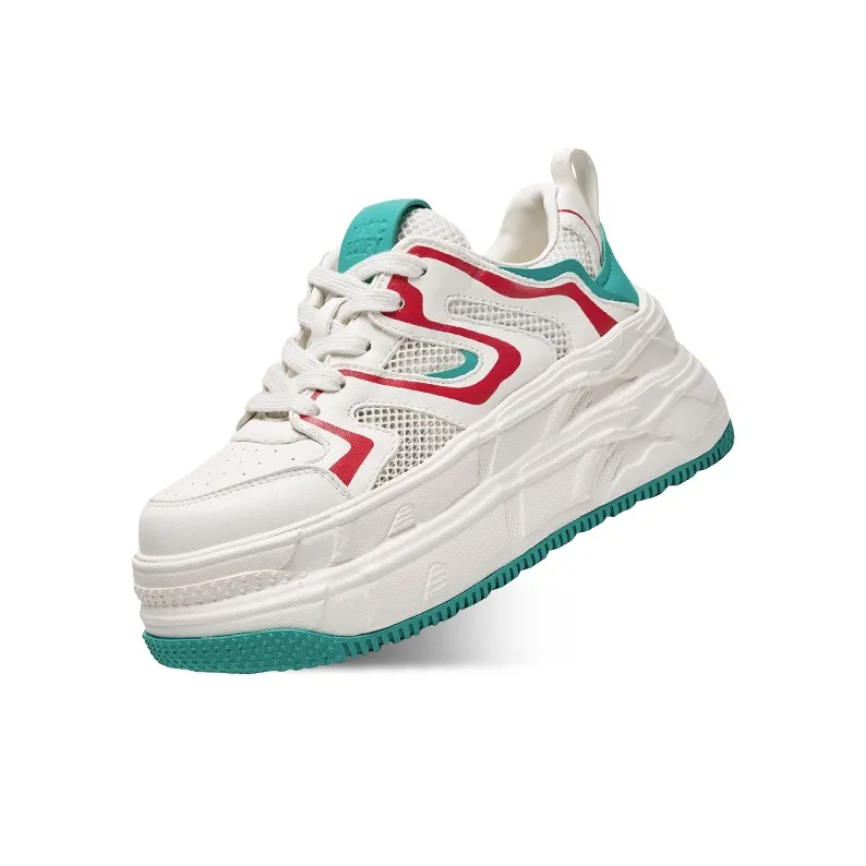 CHERYKALLY Quantum Leap Collection Abrasion Resistant Height Increasing Low Top Skateboard Shoes Women's Spruce Green-5