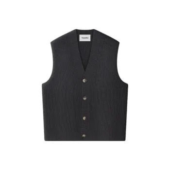 NANUSHKA Sleeveless Ribbed-knit Cardigan