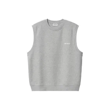 Carhartt WIP Script Vest Sweatshirt Vest Men's Gray
