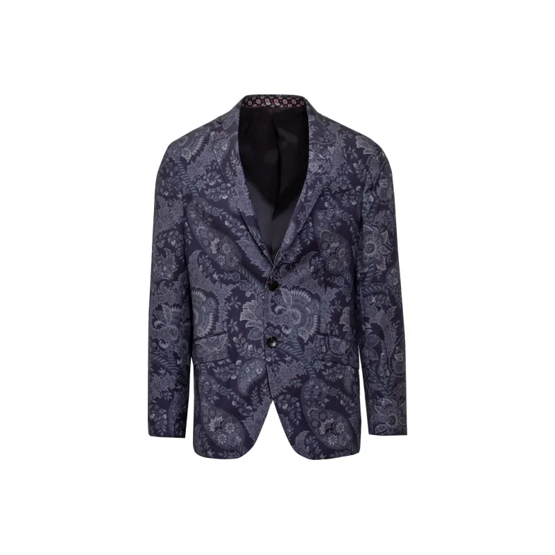 ETRO Paisley Printed Single Breasted Blazer-0