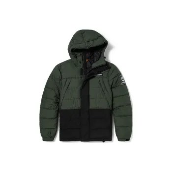 Timberland Puffer Jacket Men's Green Suitcase
