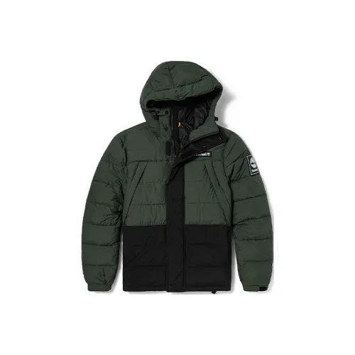 Timberland Puffer Jacket Men's Green Suitcase