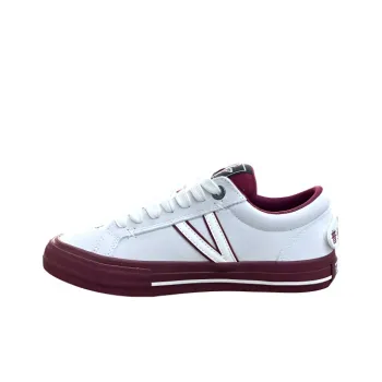 X JIMSUN Slip Resistant Balance Support Low Top Skateboard Shoes Unisex Bordeaux Red