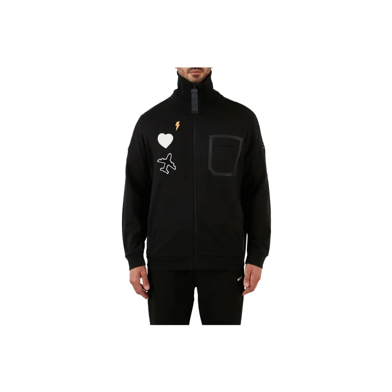 HUGO BOSS Patch Embellished Relaxed Fit Sweatshirt-0