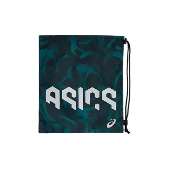 Asics Polyester Storage Bag Medium Size Men's Green & White