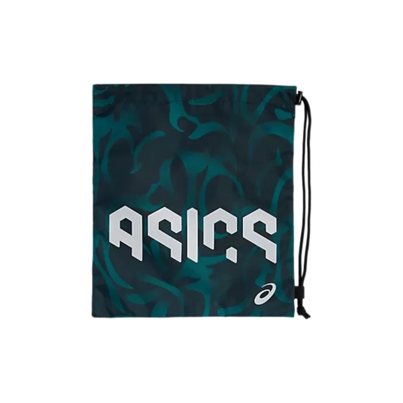 Asics Polyester Storage Bag Medium Size Men's Green & White-0