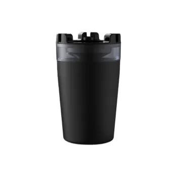 KERPA Car Mounted Ashtray With Funnel And Lid, Stainless Steel, Anti Gray And Anti Smoke Odor, One Size