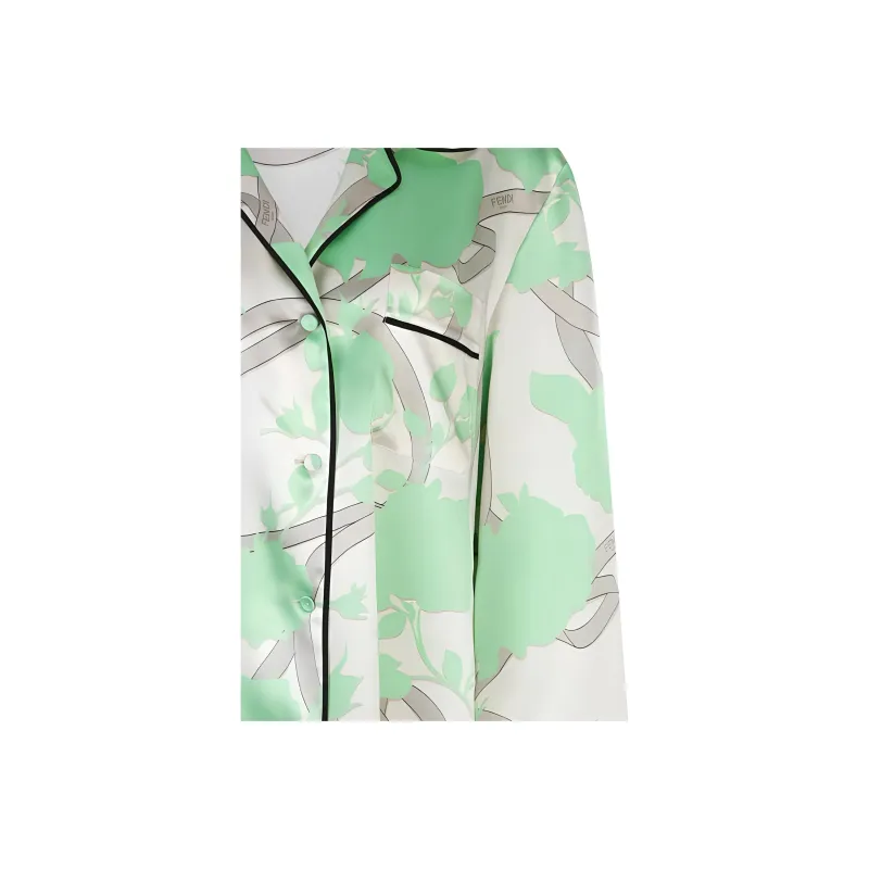FENDI Shirts Women's Green-4