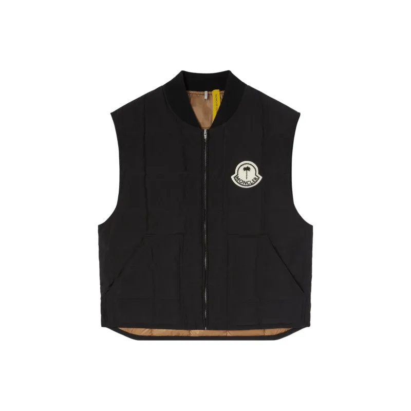 Palm Angels X MONCLER GENIUS MONCLER GENIUS X PALM ANGEL Vests Unisex Black-0