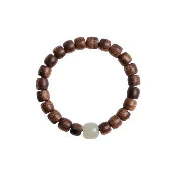 Moon Seal Hundred Rivers Fragrance Agarwood Precious Wood Bracelets Unisex