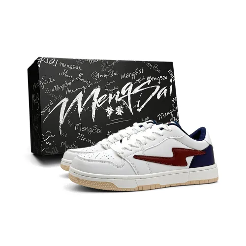 Mengsai Anti Slip Wear Resistant Low Top Skateboard Shoes Unisex Sapphire Mismatched