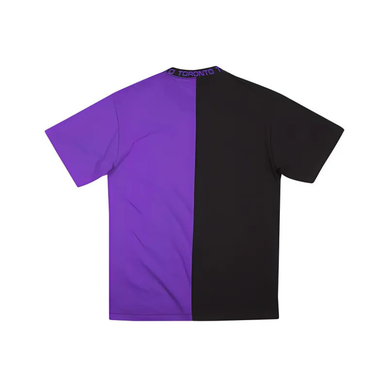 Mitchell & Ness T Shirt Unisex Black Purple-1