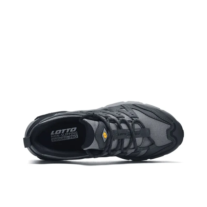 LOTTO Joy Journey Slip Resistant, Abrasion Resistant, Breathable, Support Grip Low Top Hiking Shoes Men's Dark Gray-2