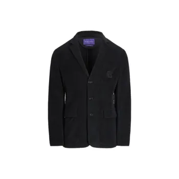 Polo Ralph Lauren Hadley Hand-Tailored Terry Suit Jacket Business Suit Men's Black