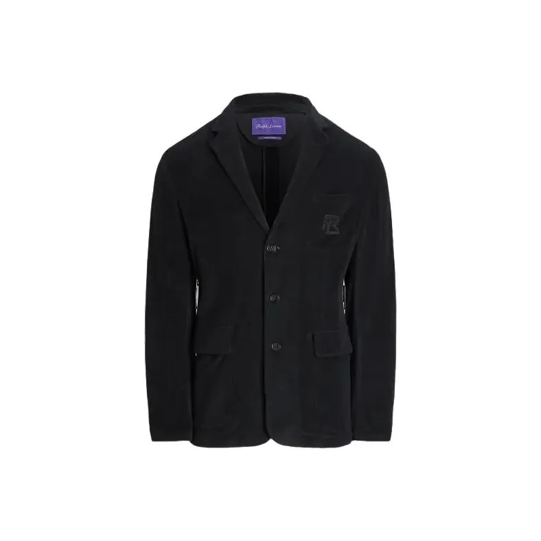 Polo Ralph Lauren Hadley Hand-Tailored Terry Suit Jacket Business Suit Men's Black-0