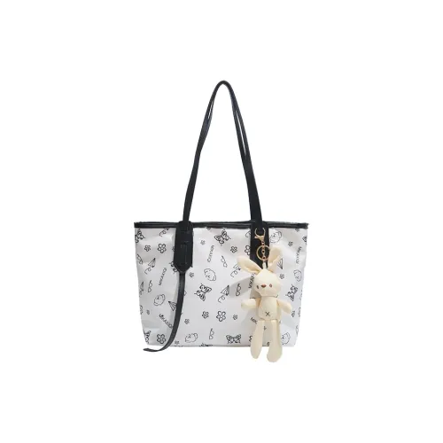 Gerlanx Nylon Fabric Tote Bag, Shoulder Bag Large Size Women's Multicolor