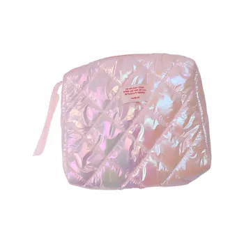 Boniu Nylon Makeup Bag Regular Women's Pink Yellow Blue Silver