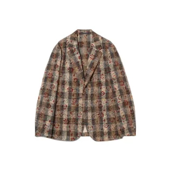 Beams x J. Crew Jacket Men's Brown Plaid