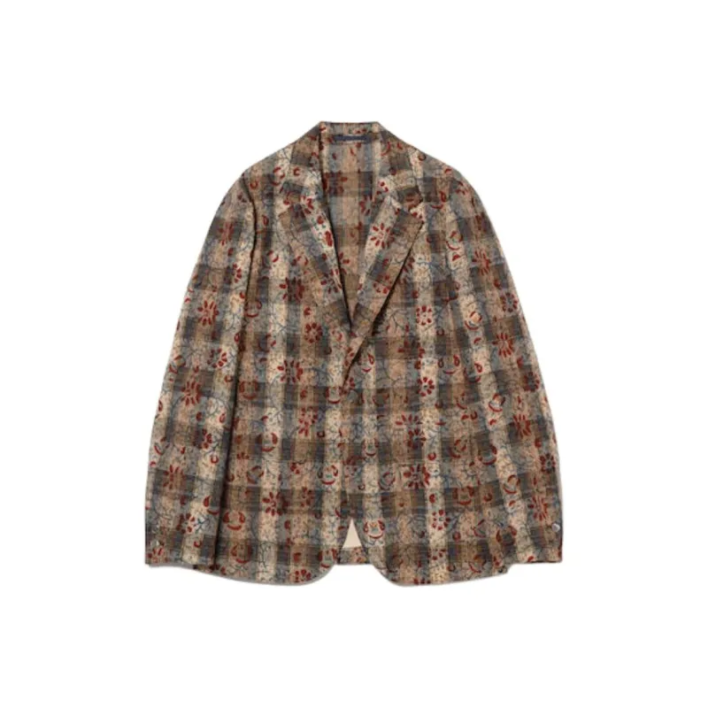 Beams x J. Crew Jacket Men's Brown Plaid-0
