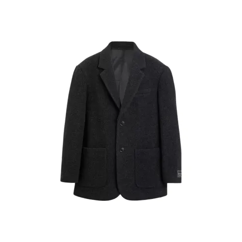 COACH Relaxed Wool Blazer Business Suit Men's Charcoal