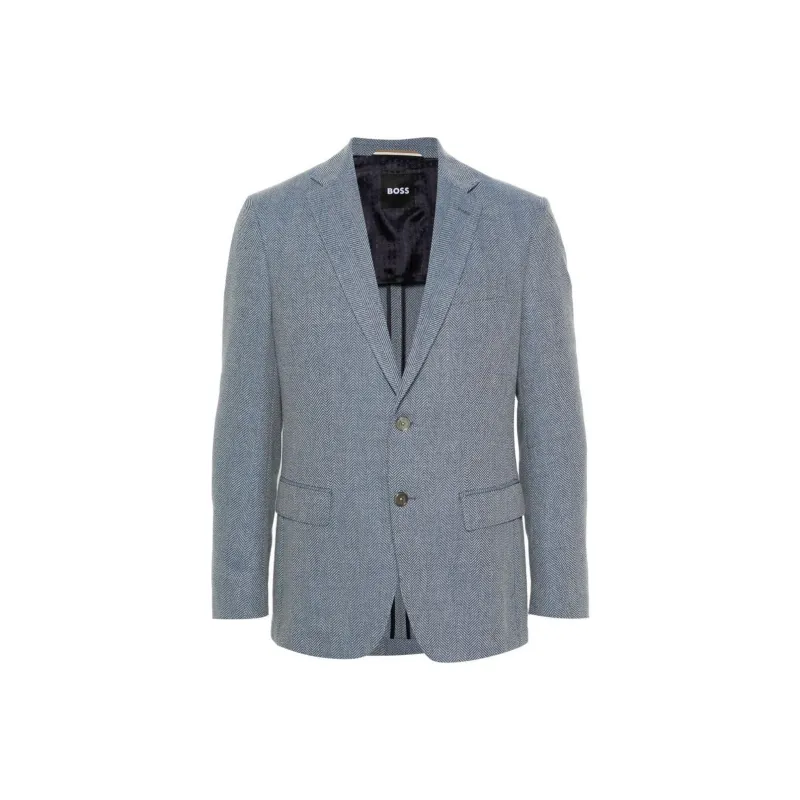HUGO BOSS Chevron pattern Blazer-0