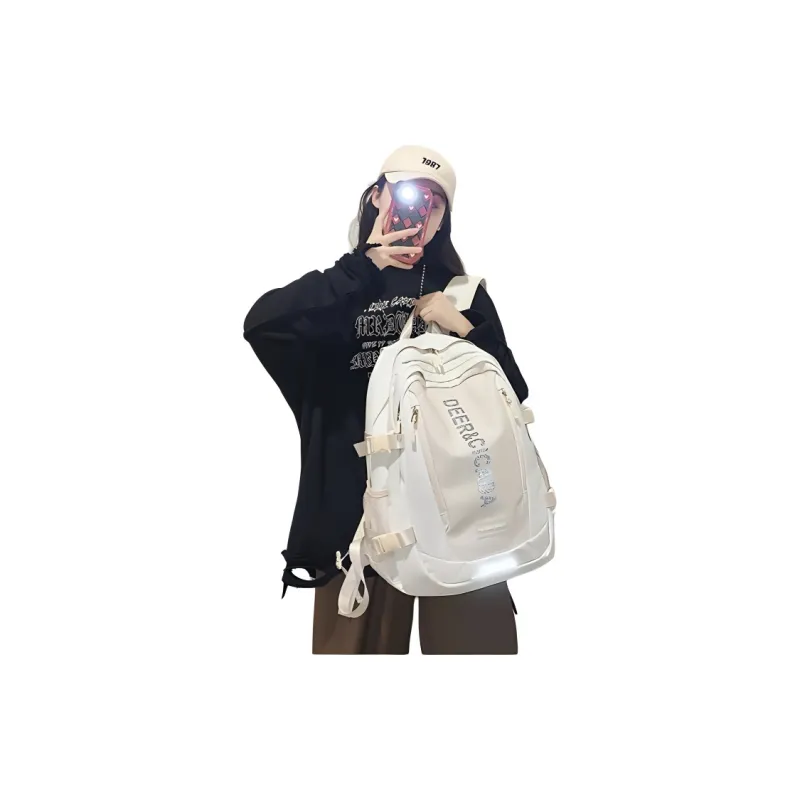 H YXIANG Oxford Backpack Unisex Multicolor-1