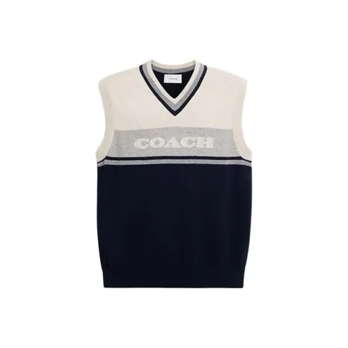COACH Vests Men Navy