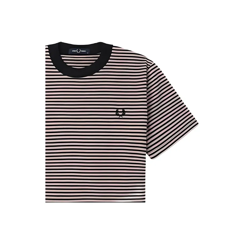 FRED PERRY Striped Cotton T shirt-1