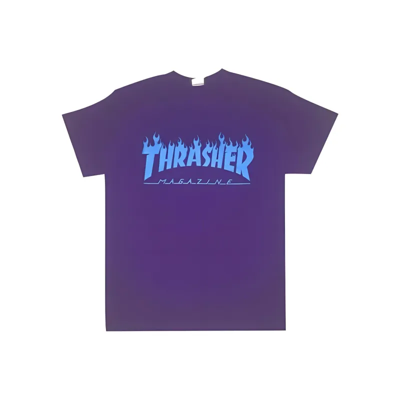 Thrasher T Shirt Japan Version Unisex Purple-0