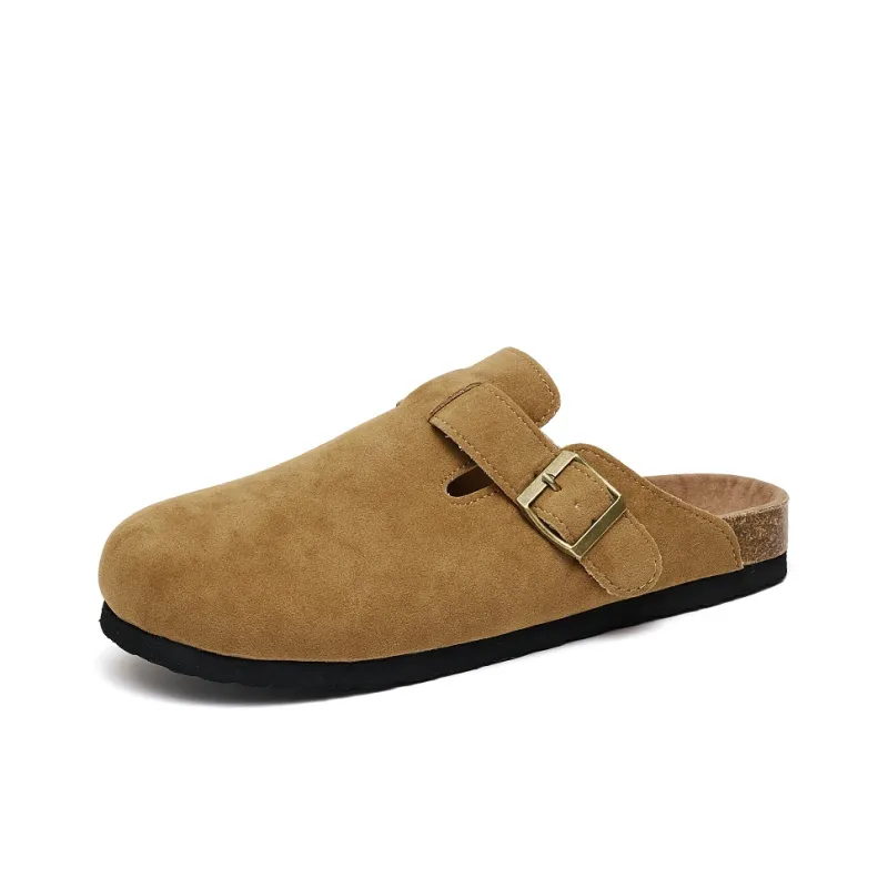 VANSSI Abrasion Resistant Slip Resistant Slip on Lazy Birkenstock Shoes, Closed Toe Slippers Outerwear Unisex-9