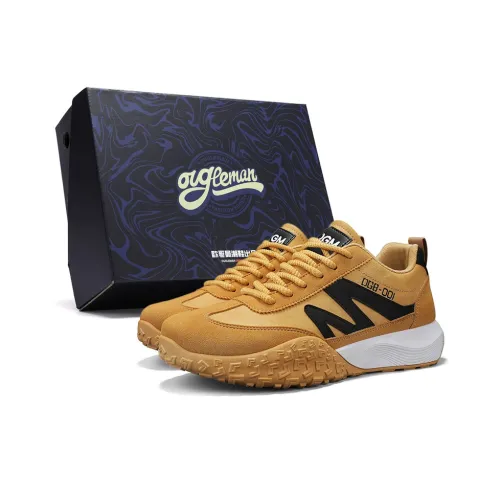 OUGLEMEN Non slip Lightweight Low Top Casual Shoes Men's