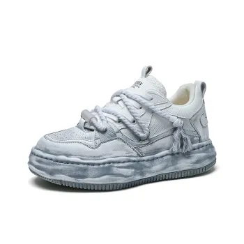 Wolves • Family QUNLANGSHIJIA Breathable Height Increase Low Top Skateboard Shoes Men's
