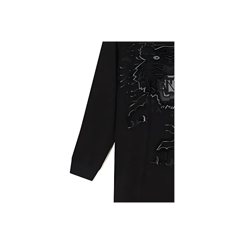 KENZO SS21 Long Sleeved Dress Women's Black-6