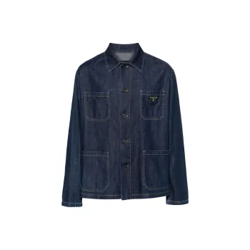PRADA Denim Jacket Men's Dark Blue