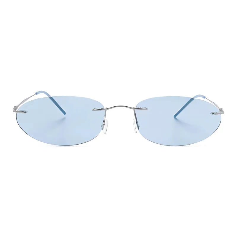 GIORGIO ARMANI Oval frame Sunglasses-1