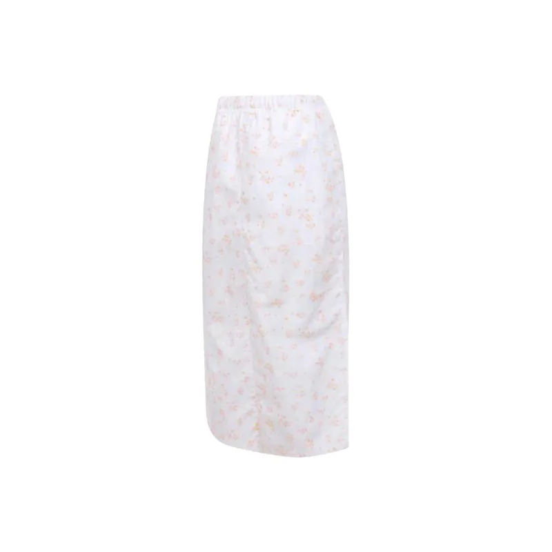 Nike SS25 Casual Long Skirt Women's White-1