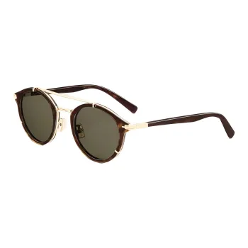 DIOR Biodegradable Acetate Fiber Oval Sunglasses Men's Brown