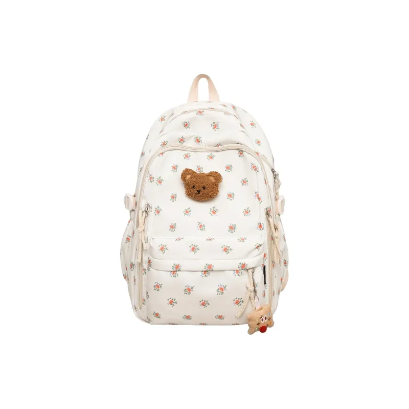 LUVISTRUE Nylon Backpack Women's Polka Dot/Rose/Print/Small Floral-12