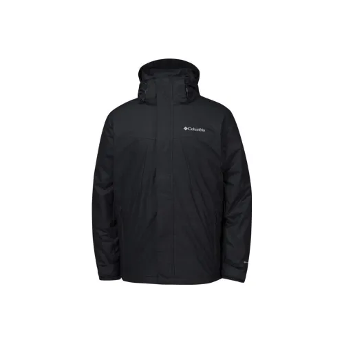 Columbia Outdoor Hiking Waterproof, Breathable, And Thermostatic Quick Dry Windbreaker TEAM31 jacket Men's Black