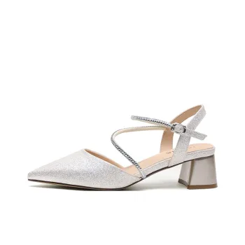 FIVE PLUS Chunky Heel High Heels 4.5cm Women's